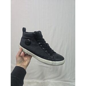 Polo Ralph Lauren‎ Men's Clarke High Top Sneakers Gray Black 9 D Lace Up Shoes